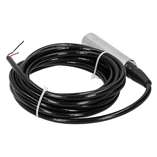 Eujgoov Liquid Level Sensor Transmitter, Water Level Detector, Stainless Steel Probe, 0-7m Range, Industrial Use, Water Monitoring System