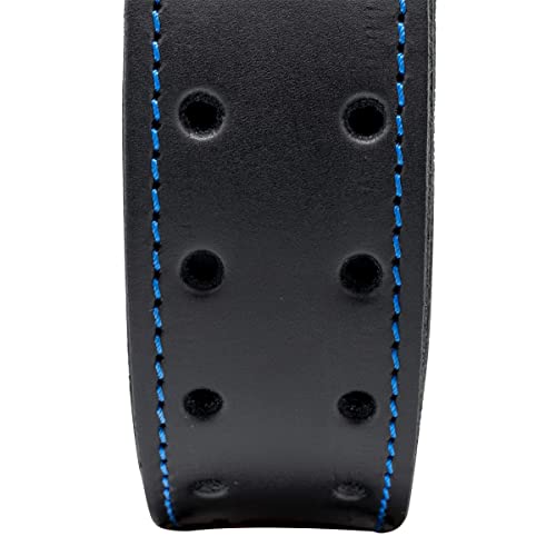 OX Pro Leather Tool Belt 2 in Wide - Fits 30 to 42 in Waist Black (S/M)