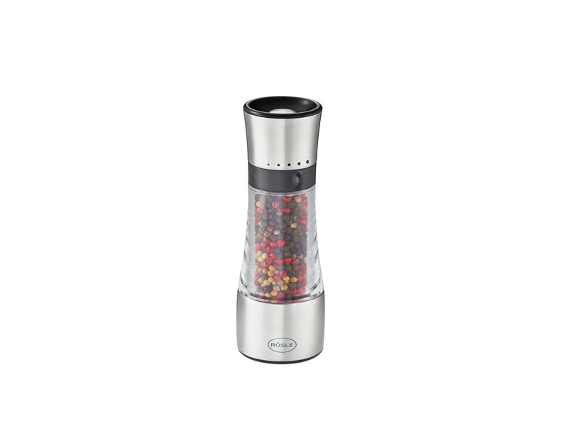 Spice Mill- SS/clear acrylic- Inverted- 5 grind levels