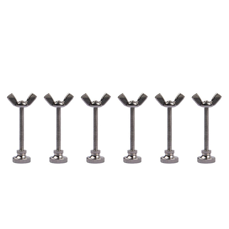 GeeekPi 304 Stainless Steel Butterfly Nut and Butterfly Screw for DeskPi RackMate T0/T1/TT Server Cabinet