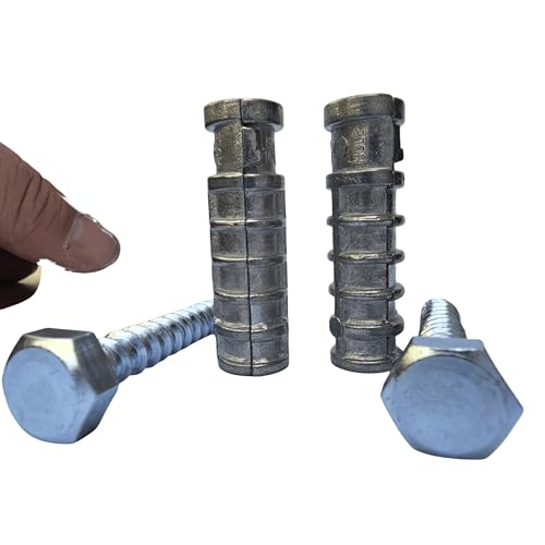 SANTIE 5/16 in. x 1-1/4 in. Zinc Alloy Short Lag Shields Anchor (5/16" SHORT) - 20 PC