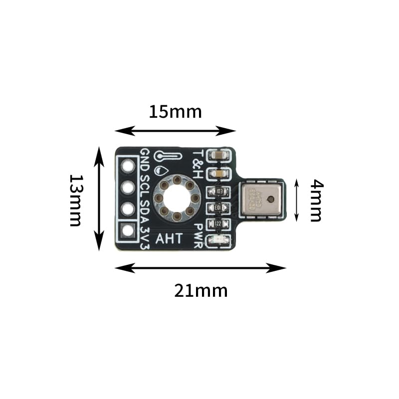 5Pcs AHT10 High Precision Digital Temperature and Humidity Sensor Module I2C Communication Compatible with SHT20