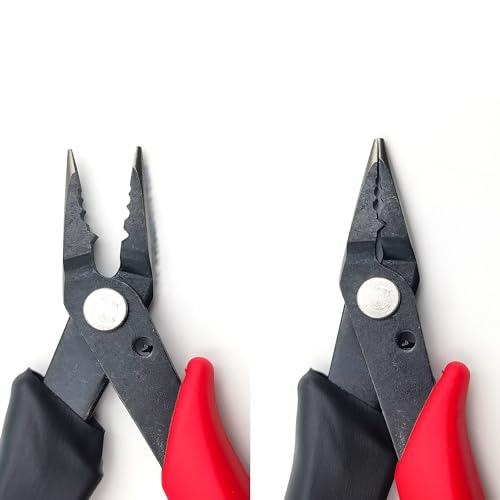 grounded pliers for permanent jewelry, Precise Control Unleash Unrivaled Precision for Fine Chain Welding, 3ft Cable Secure Connection, Red