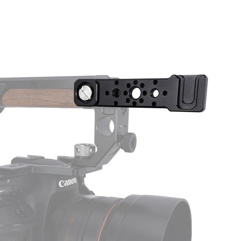 NICEYRIG Cheese Plate Cold Shoe Bar for ARRI Locating Hole, Camera Accessory Easy Expansion Bracket Applicable for Power Bank Clamp, Field Monitor Mount, Magic Arm, Microphone, LED - 609