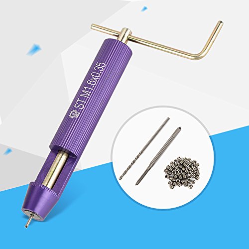 Tyenaza Thread Repair Insert, M1.6×0.35×2D Thread Repair Installation Kit Stainless Steel Helicoil Type Set 50pcs Stainless Steel Coiled Wire Helical Screw Thread Inserts