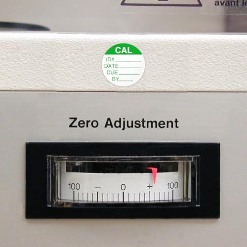 SmartSign (250/Pack) Calibration Labels in Dispenser Box, 0.75" x 0.75", Write-On 4 mil Thick White Polyvinyl Chloride (PVC), Laminated Stickers with Permanent Acrylic Adhesive, Tear-Resistant