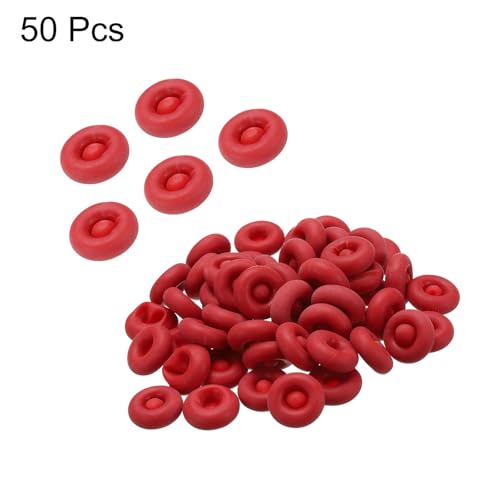 HARFINGTON 50pcs Caulk Caps Universal Fit Caulking Tube Caps Red