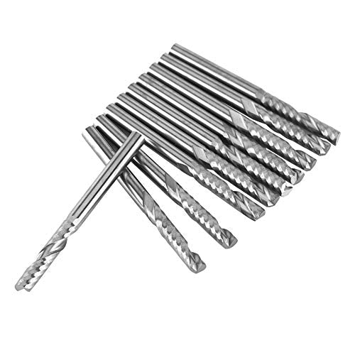 Single Flute End Mill Bits 1 8in Shank 22mm Tungsten