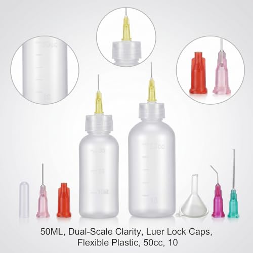6Pcs Precision Glue Applicator, Glue Bottles Squeeze Bottle