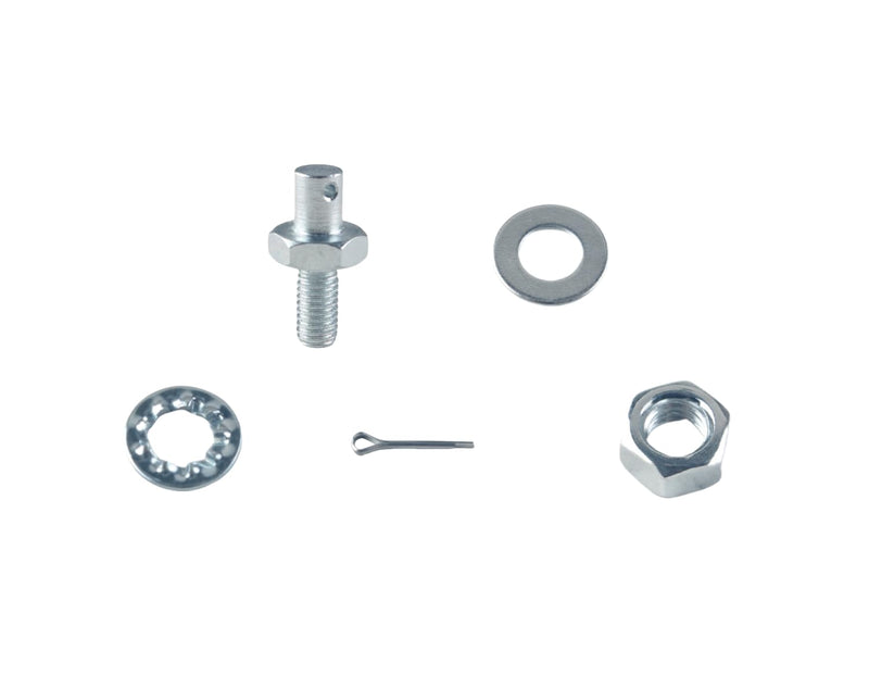 DEWHEL 2Sets Steel Throttle Cable Adapter Stud Kit Compatible with 1977-later Chevrolet OE Ref.No.:8009 (Includes Nuts Washers Cotter Pins)
