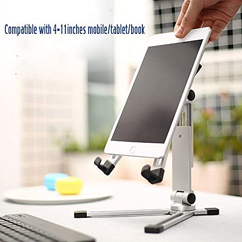 Portable Fold-Up Travel Stand Aluminum, Universal Tablet Stands Holder Foldable Multi-Angle Adjustable Stand for Tablet/Phone/Notebook Holder for Surface Notebook Monitor