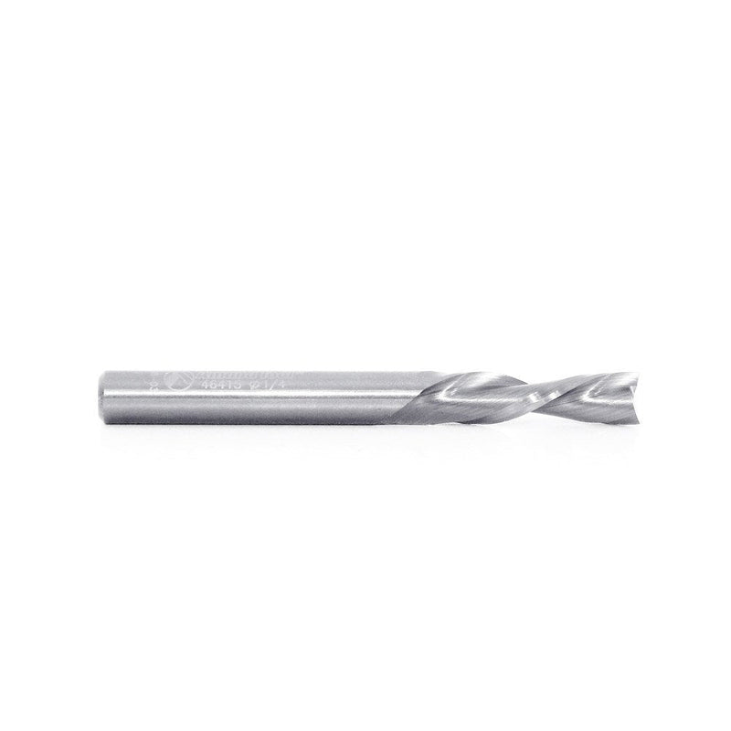 Amana Tool - 46415 Solid Carbide Spiral Plunge 1/4 Dia x 1" 4 Shank Down-Cut