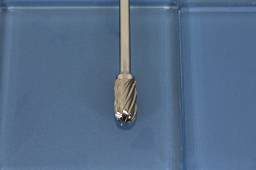TEMO SC-5L6 NF Aluminum Cut Carbide Rotary Burr File 1/2" CyliBall 6" Shank 6" SC-5L6