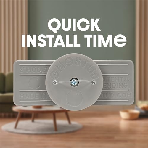 GS2 Wall Mounting Solution – Patent Pending Backing Plate Increases Drywall Strength – Reliable, Easy No-Stud Installation for TVs, Shelves & Cabinets - 2 Pack 2"