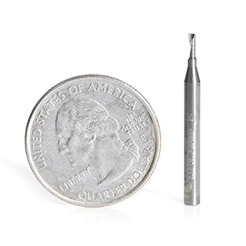 Amana Tool - 51370 Metric Solid Carbide CNC Spiral 'O' Single Flute, Aluminum Cutting 1.5 1.5 D x 4 CH x 3 SHK