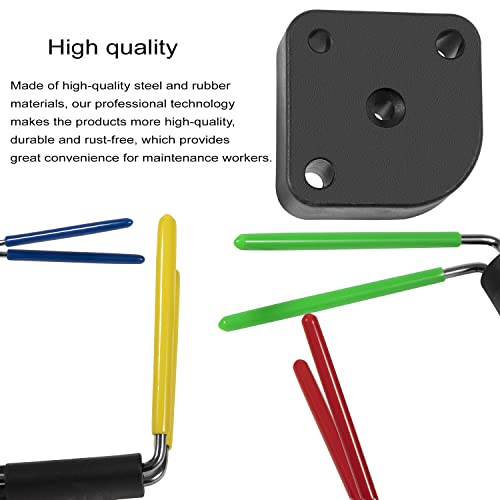 Hydraulic Seal Installation Tool Set, Hydraulic Cylinder Seal Twistor Kit with Two-Sided Seal Pick, UCup Twistor Cylinder Rod Seal Packing Install Kit (6pcs)