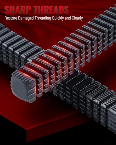 Reywoo 3-Pc Heat-Treated Thread Restorer File Set, Metric SAE UNC UNF 3 PC in UNC UNF Metric Sizes