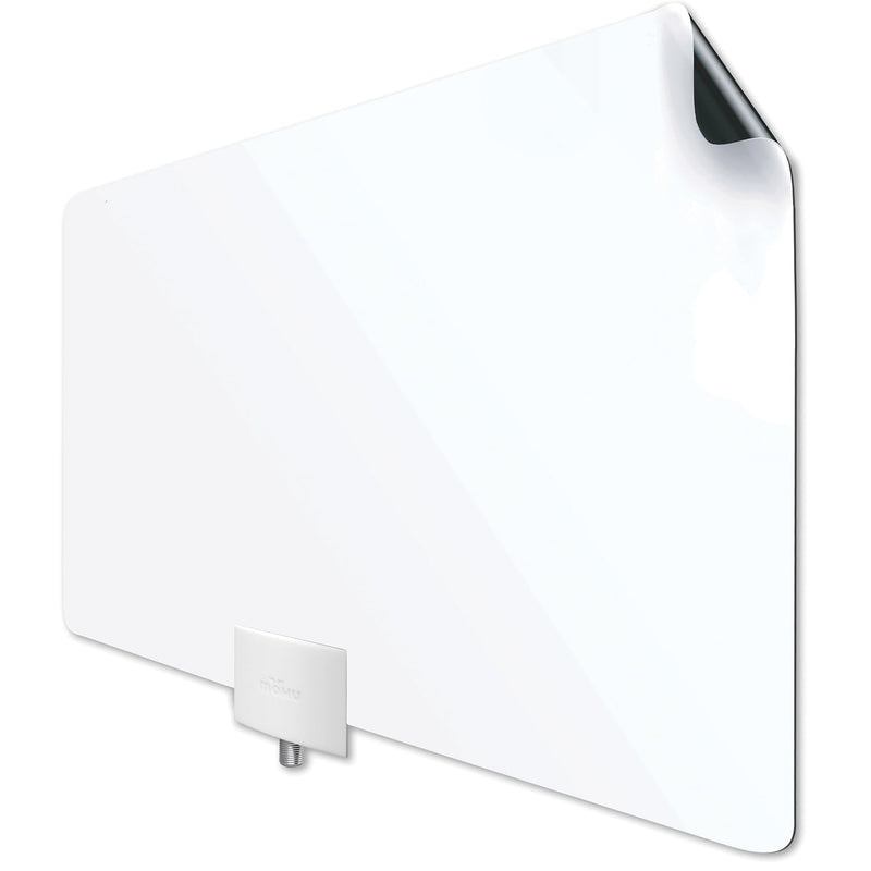 Mohu Leaf Plus Paper-Thin Indoor TV Antenna, Amplified, UHF VHF, 60-Mile Range, Multi-Directional, 4K 8K UHD, NEXTGEN TV - w/ 12 ft. Cable