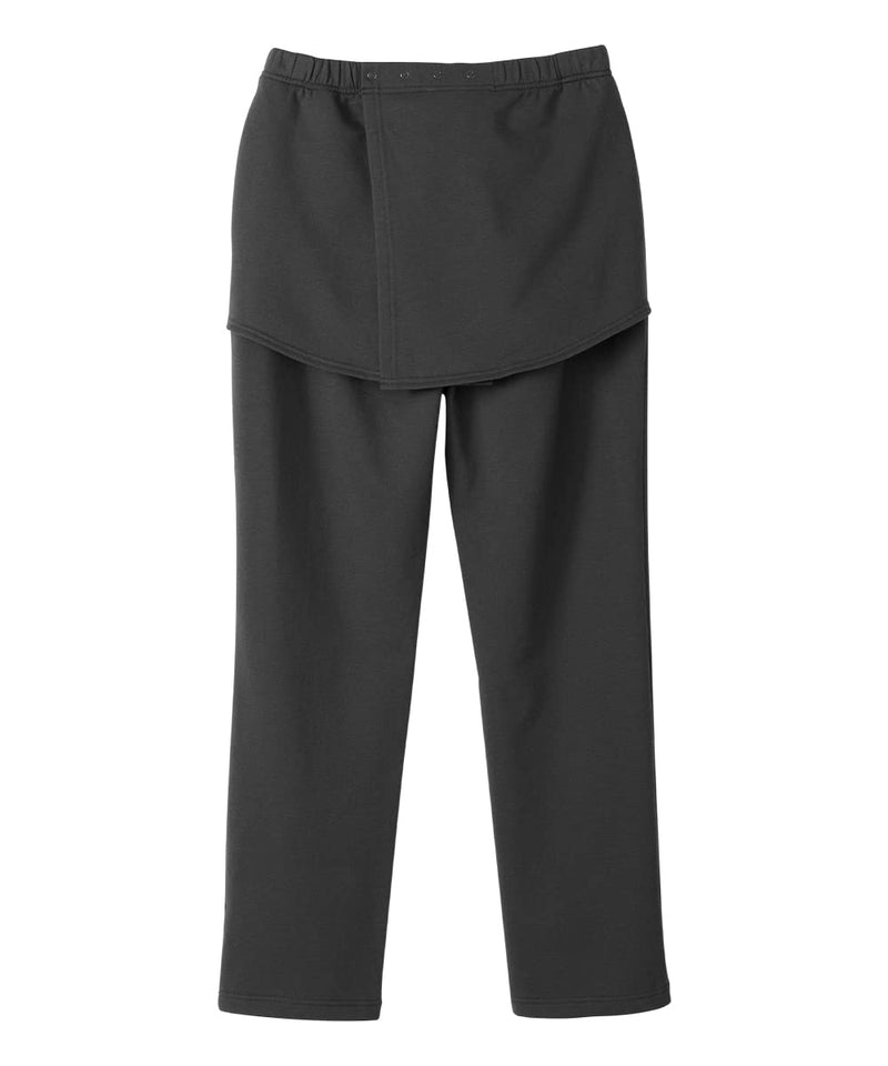 Silverts Men’s Adaptive Clothing Open Back Fleece Pants, Assisted Dressing Bottoms for Elderly, Nursing Home & Rehab Wear X-Large Classic Black
