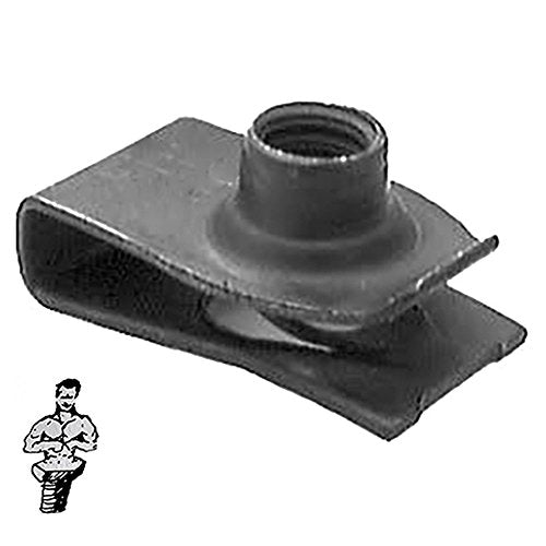 BoltmanShop 1/4" -20 Screw Size, 17/32" Center Of Hole To Edge, Extruded U Nut (50pkg)