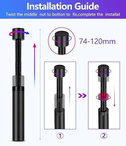 1PCS Graphics Card GPU Brace Support Adjustable Anti Sag Stand for PC Case Gaming Riser Vertical Mount Universal Holder, L-Black