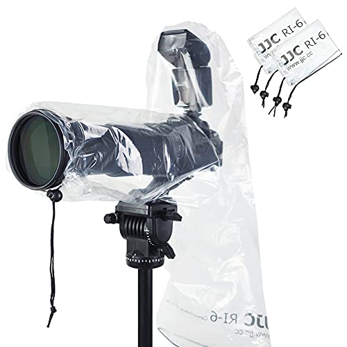 Camera Tripod + 2 Pack (with Flash) Rain Cover：Video Camera Remote Control Tripod + 2 Pack 18" Long Clear Lens Raincoat (with Flash)