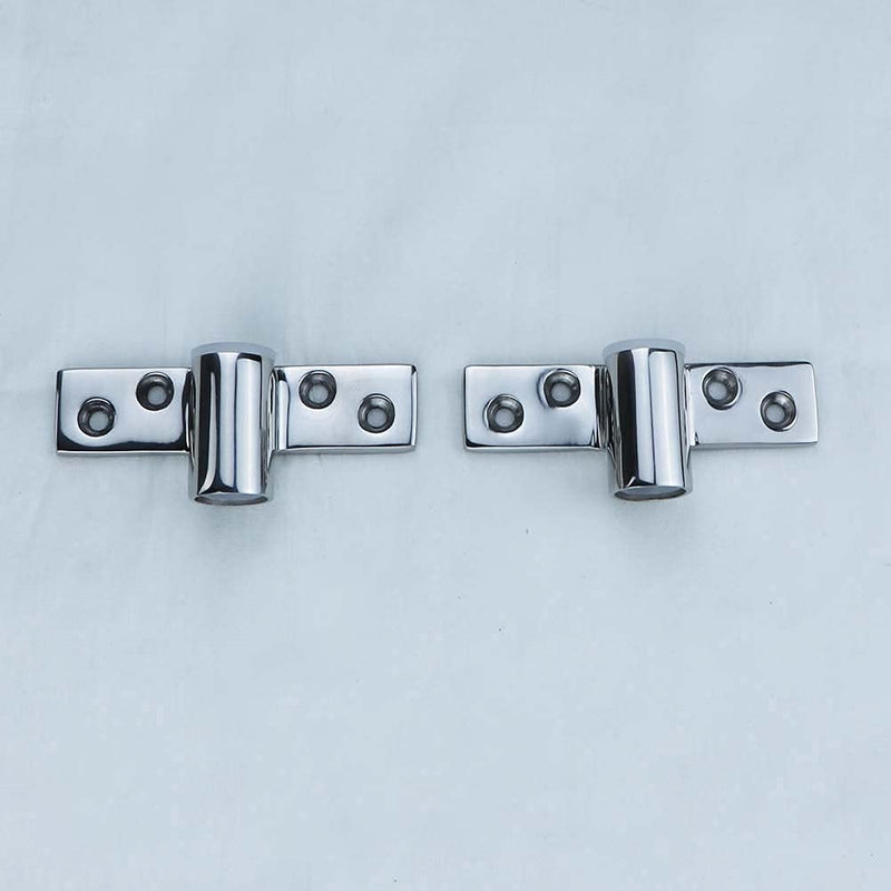 2Pcs Boat 316 Stainless Steel Oarlock Socket Side Mount Rowlock Socket for 1/2" Shank