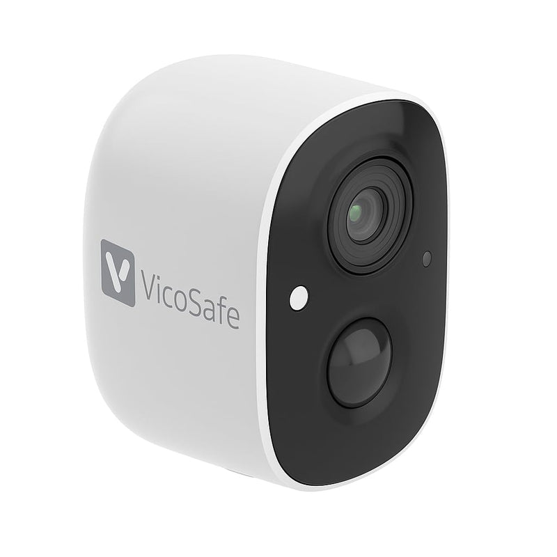 VicoHome CG6 Outdoor Security Camera Wireless, 2K Color Night Vision, AI Motion Detection, 2-Way Talk, Battery-Powered WiFi, IP65 Weatherproof, Spotlight Siren Alarm, Free Cloud/SD Storage White