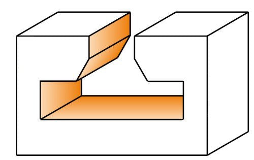 CMT 850.601.11 T-Slot Bit with 1-3/16-Inch Diameter with 1/2-Inch Shank