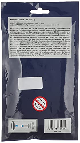 Grohe 40915000 40915000-Essentials Adhesive for Accessories, White Solid