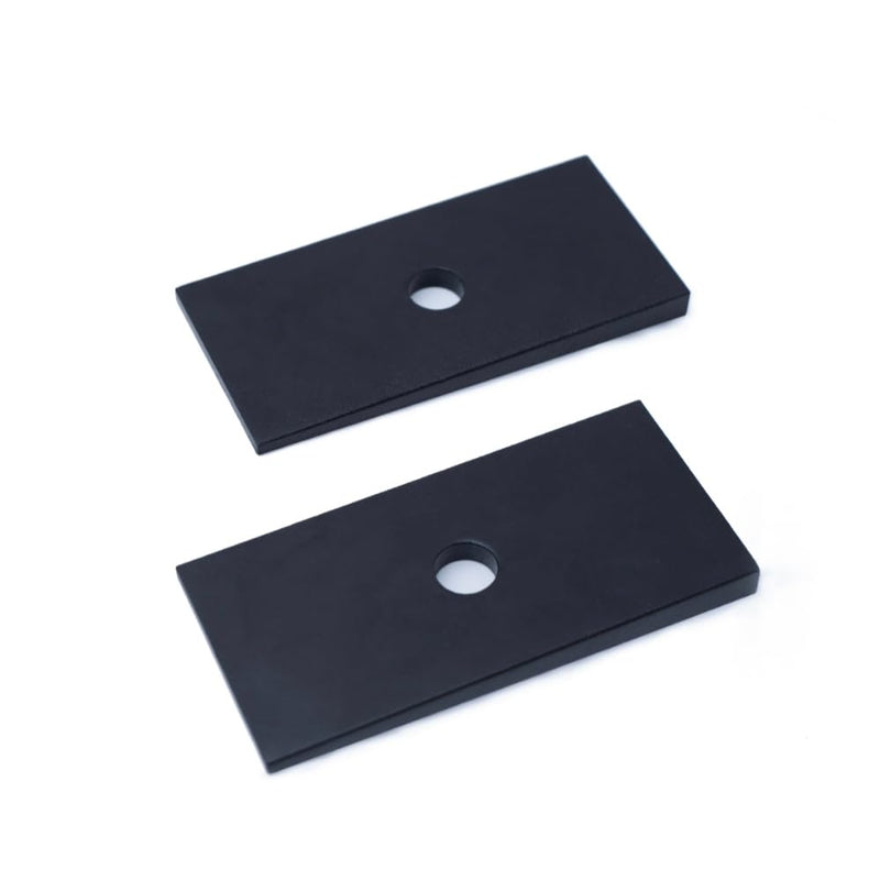FWN Pinion Angle Shims 2.5 Degree Metal Shims Leaf Spring Helper Suspension Leaf Spring Underpinning 2 PCS Tapered Wedges Aluminum