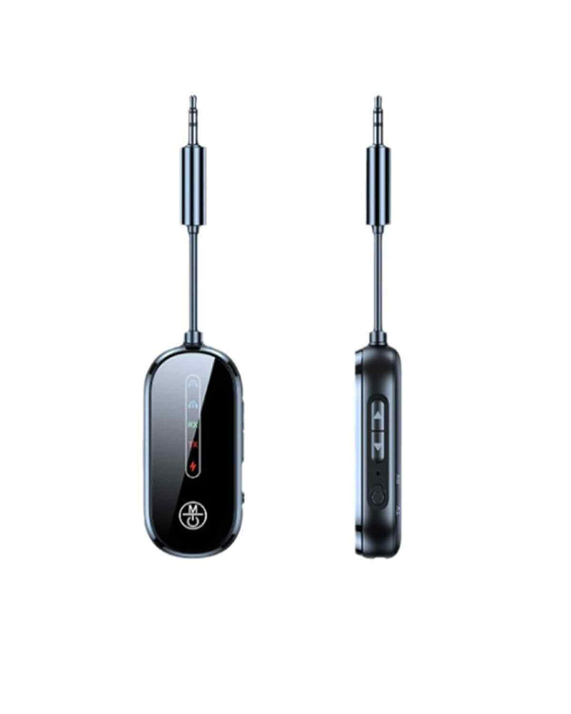 Bluetooth 5.5 Audio Adapter Transmitter Receiver Wireless Audio Adapter for Travel TV Car Home Stereo Black