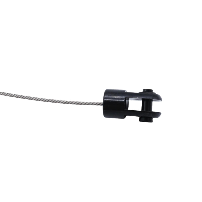 24" Universal Adjustable Throttle Cable Assembly - Black Braided Stainless Steel Housing 24" Universal-Black Stainless Steel