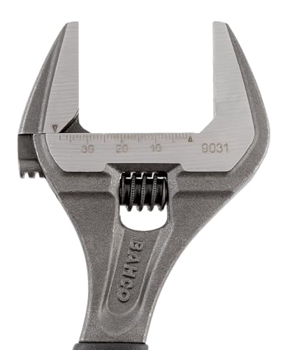 BAHCO Black Finish Adjustable Wrench, Big Opening 9029 STYLE A