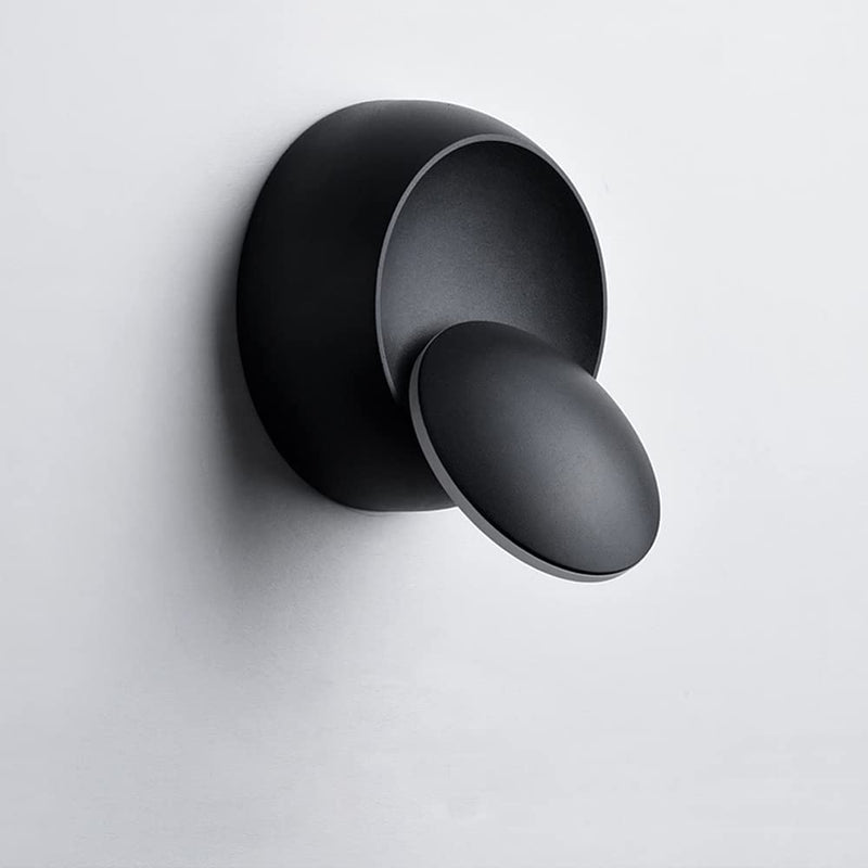 Chrasy Modern Wall Sconce 5W LED Wall Light Lighting Direction Adjustable 3000k Warm White Indoor Hardwired Wall Lamp for Bedside Kitchen Hallway Staircase Aisle (Black) Black