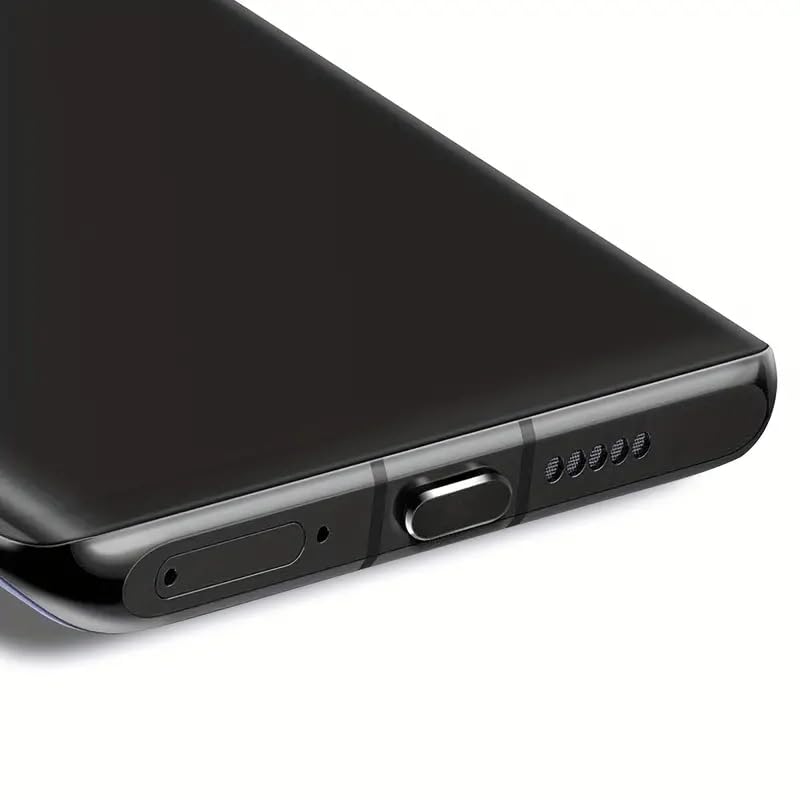 USB C Dust Plugs Charging Port Cover Caps with Cable Protectors 1 PCE Compatible with iPhone 17 16 15 Pro Max Samsung Galaxy S25/S24/S23/S22/S21/S20+ Ultra/Z Flip 6/Z Fold 6 Pixel OnePlus (Grey)