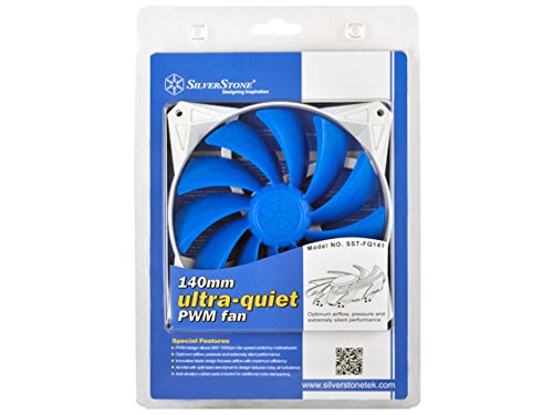 Silverstone Tek 140mm Ultra-Quiet PWM Fan with Anti-Vibration Rubber Pads Cooling FQ141