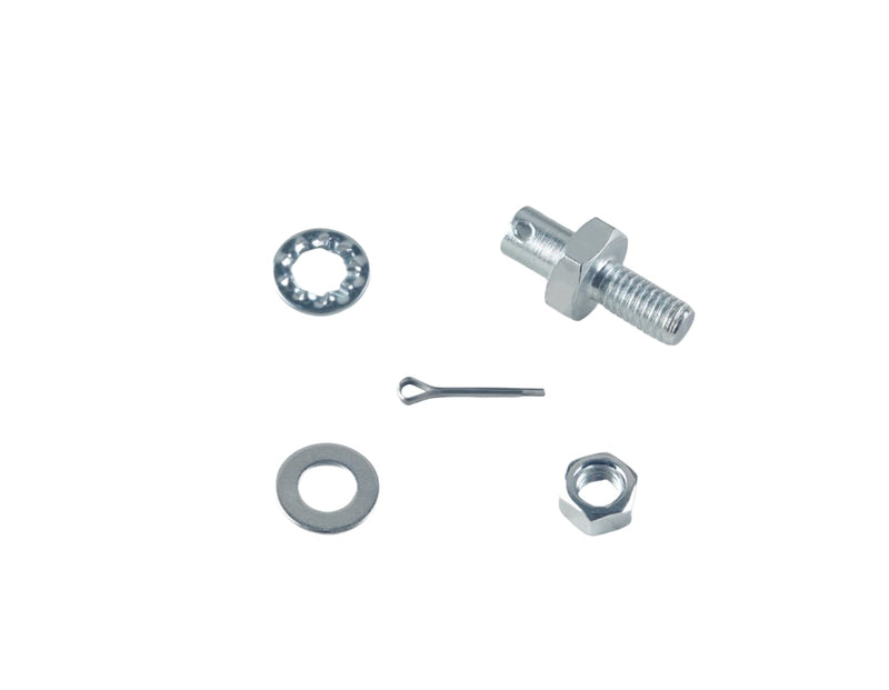 DEWHEL 2Sets Steel Throttle Cable Adapter Stud Kit Compatible with 1977-later Chevrolet OE Ref.No.:8009 (Includes Nuts Washers Cotter Pins)