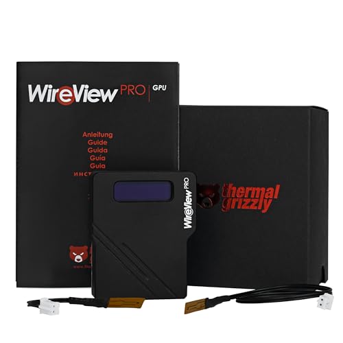 Thermal Grizzly WireView Pro GPU - 1x12VHPWR Reversed - Advanced Power Meter for Graphics Cards - OLED Display - Temperature Sensors - Monitoring Tool - Made in Germany