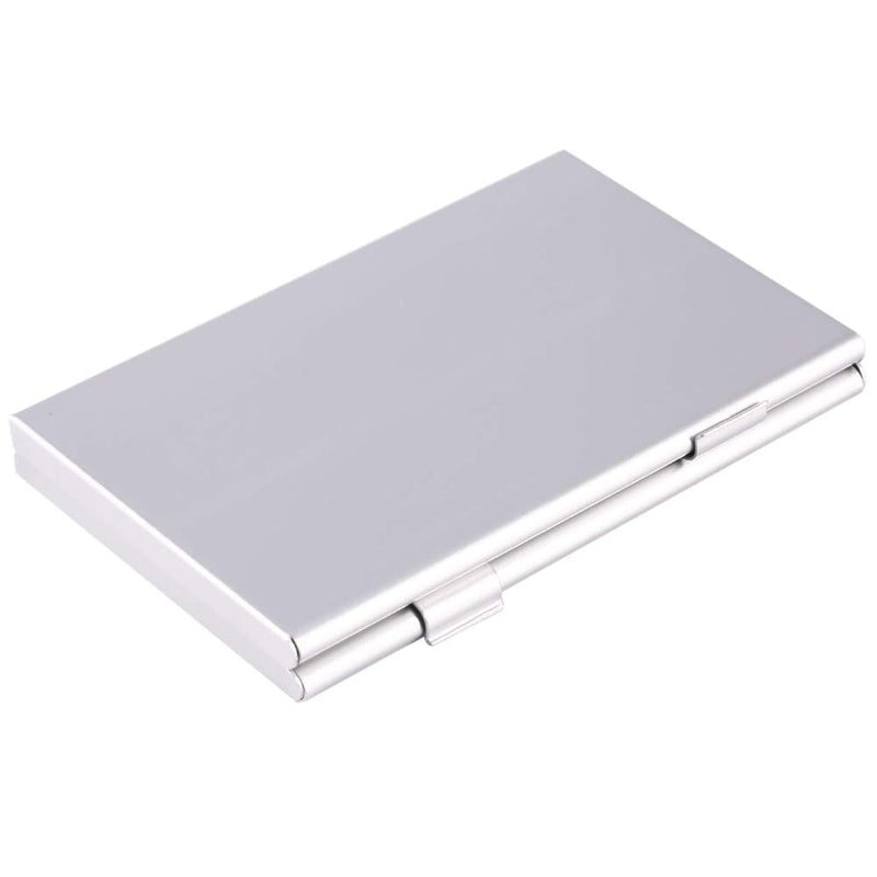 Portable Aluminum Sd Memory Card Holder Case With Easy Carry Design, 6Pcs Cards Storage Box