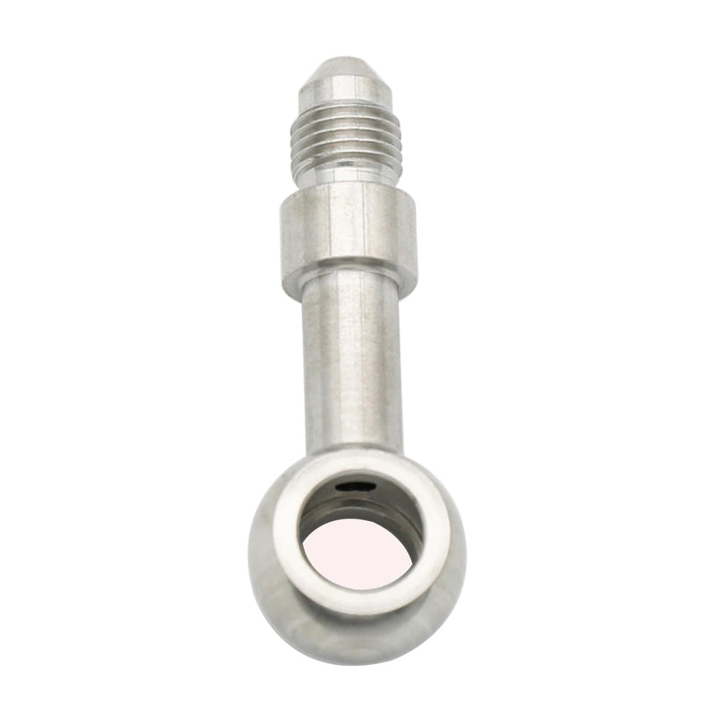 Stainless Steel Straight 12.2mm M12 Banjo Eye Hole Diameter to 3AN Male Brake Clutch Fitting for AN3 PTFE Brake Hose Line 3AN, ID12.2 - Straight
