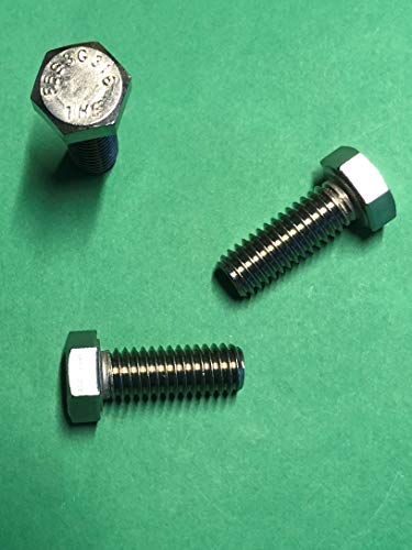 US STAINLESS 100 Pcs Stainless Steel 316 A4 3/8"-16 x 1 UNC Hex Head Bolt Cap Screw F593