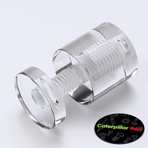 4 x Clear Standoffs, Glass Like, Acrylic, Transparent spacers, Plastic, wallmount, Display Signs, Anti-Corrosion, Waterproof, Size 25x25mm, (1 x 1 in)