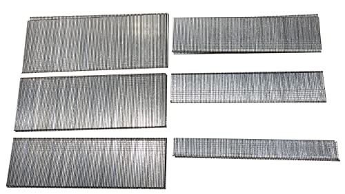 Steel Force FMX200 18 Gauge Brad Nails Mixed 5/8",1",1-1/4",1-1/2",1-3/4",2", 200-Count each size, 1,200-Pack