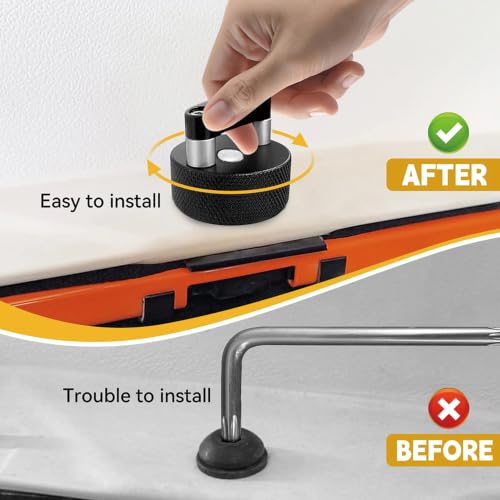 8Pcs Hard Top Quick Removal Fastener Thumb Screw with D Ring for 2007-2018 Jeep Wrangler JK, 2018-2022 JL & Gladiator JT 8