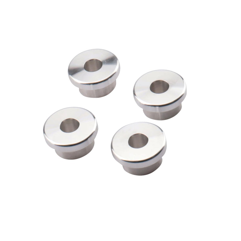 CNC Solid Billet Handlebar Riser Bushings Compatible With Harley Softail Dyna Sportster 1984-2016,Low Rider,Street Bob,CVO,Super Glide,Wide Glide,Switchback,Fat Bob,Daytona,Sturgis Silver
