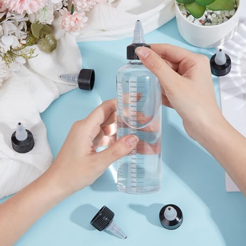 GORGECRAFT 50Pcs 18/410 Squeeze Bottle Cap Heads Twist Dispensing Lids Plastic Black Squeeze Tops Replacement Caps for Squeeze Extruded Glue Water Bottle Paint Lids Applicator Inner Diameter 18.5mm