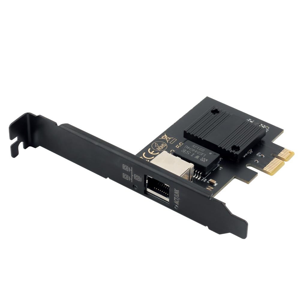 PCIe Gigabit Network Card (for Intel I226) to RJ45 2.5GB Ethernet Network Adapter 2500Mbps NIC LAN Desktop WiFi Card Support Mac OS Window PC