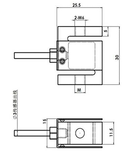DYLY106 Micro Size 5KG S Beam Load Cell Tension and Compression Sensor