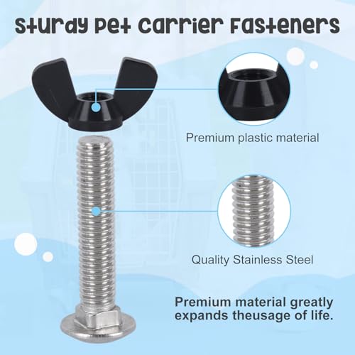 YeeBeny 24 pet Carrier Fasteners Set 6 Screws